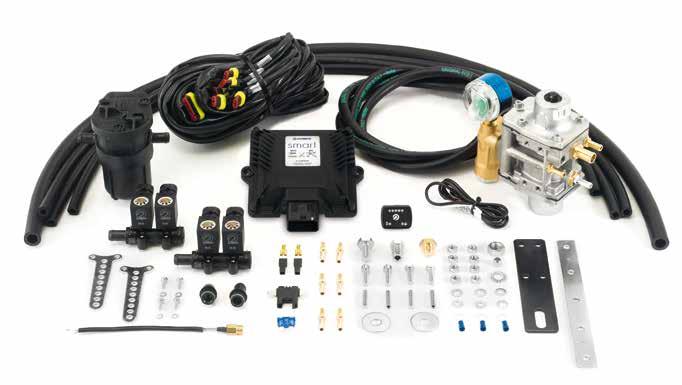 CNG SYSTEM/SISTEMA METANO CNG SEQUENTIAL INJ. SYSTEM "SMART ExR" / SISTEMA INIEZIONE SEQ. "SMART ExR" METANO KIT "SMART ExR" INCLUDING THE FOLLOWING MAIN COMPONENTS: - SMART ExR ECU - RMJ-3.