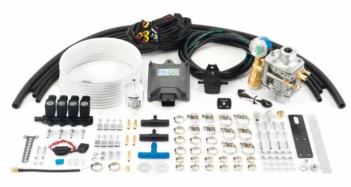 CNG SYSTEM/SISTEMA METANO CNG SEQUENTIAL INJ. SYSTEM "E-GO" / SISTEMA INIEZIONE SEQUENZ. "E-GO" METANO KIT E-GO INCLUDING THE FOLLOWING MAIN COMPONENTS: - E-GO ECU W/WIRE - RMJ-3.