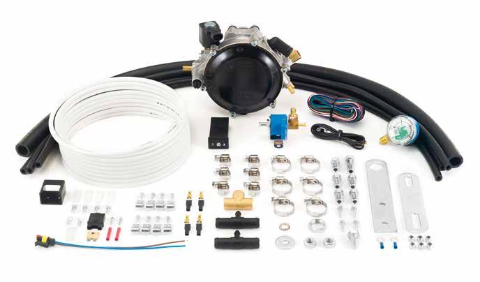 CONVENTIONAL CNG KIT / KIT METANO TRADIZIONALI KIT FOR CARBURETOR CAR / KIT ELETTRONICI PER AUTO A CARBURATORE INCLUDING THE FOLLOWING MAIN COMPONENTS: - CNG ELECTRONIC REDUCER RME090 - AMP SUPER