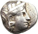 Grecia Continentale 34 34 35 33. ATENE, Attica (545-400 a. C.), Ar Tetradramma (0,00 gr.