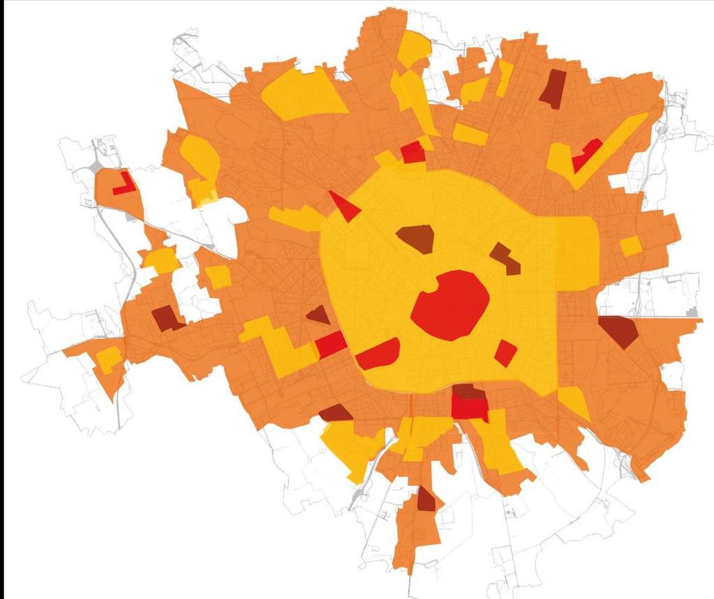 29 Città 30 e Zone 30 Densità abitativa Città 30: ambito entro il quale è praticabile l adozione diffusa del