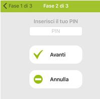 4 Inserisci adesso il PIN per effettuare l autenticazione 5 Hai completato l