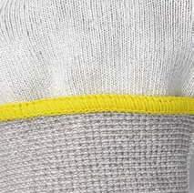 RESISTENTI AL TAGLIO GDY434 K3 Knitting Technology: destrezza e flessibilità ineguagliabili, senza compromessi sulla protezione Interno in HPPE per assicurare il miglior livello di confort durante l