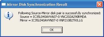 2.1.6 Rilevamento degli errori del disco Il RAID farà apparire un messaggio d errore quando è rilevato il guato o l assenza di una unità disco. 2.1.7 Duplicare il RAID 1 in