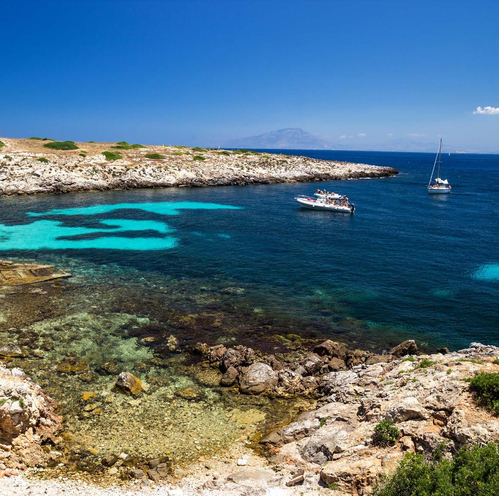 SICILIA dal 31 MAGGIO al 4 GIUGNO 2017 ISOLE EGADI 2017 a partire da 390,00 / 490,00 a persona FLOTTIGLIA IN BARCA A