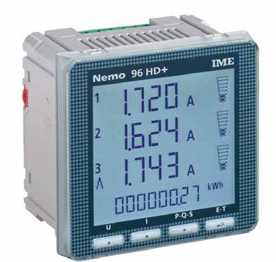 MULTIMISUR MULTIMETERIG Strumento Multifunzione per reti ss, medi, lt tensione (con i limiti indicti per rpporto T e T) 96x96mm Line trifse 80...690 (fse-fse) Line monofse 50.