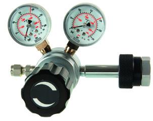 Riduttore di pressione per bombola, modello CPK-PR I riduttori di pressione di precisione CPK-PR sono utilizzati per preimpostare la pressione di prova nella taratura e regolazione degli strumenti di