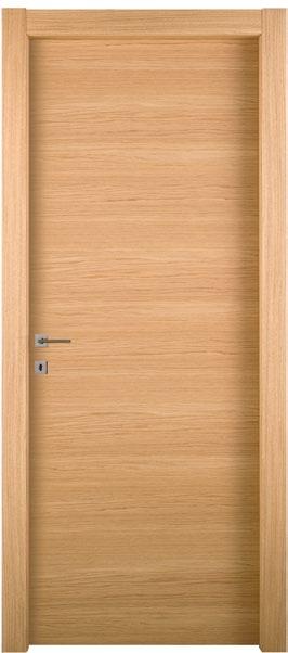 Traditional hinged veneered doors are