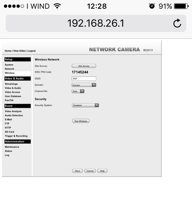 s) Inserire la password della rete WiFi nel campo «Shared Key»; 1.