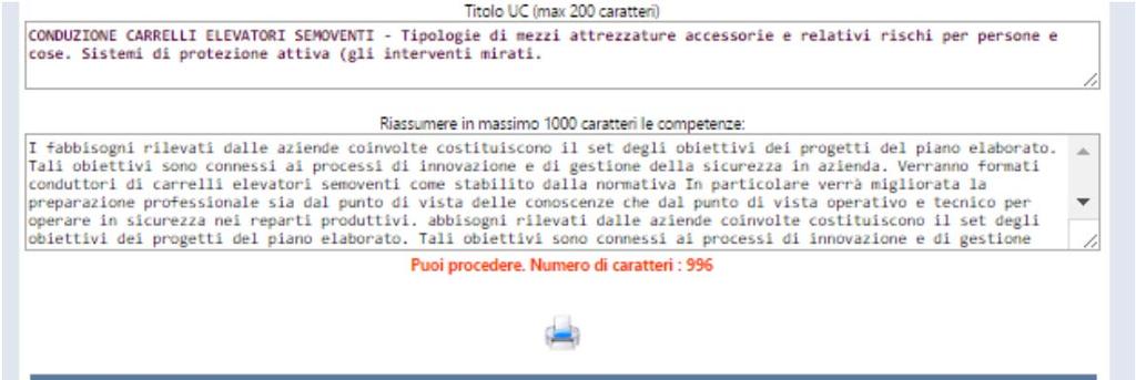 Al raggiungimento delle condizione di limite imposte dell applicazione, apparirà il messaggio di conferma da parte del sistema.