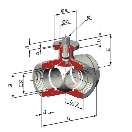 actuator Organo di comando: Flangia per Attutatore ISO 5211 - DIN 3337 Attacco: ISO 228 filettatura femmina/femmina/ femmina Passaggio: Totale Materiale: AISI 304-316 Guarnizioni di tenuta: P.T.F.E.