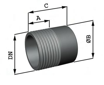 DN - Pollici Dimensions DN - Inches A B C Tronchetto da saldare Art.