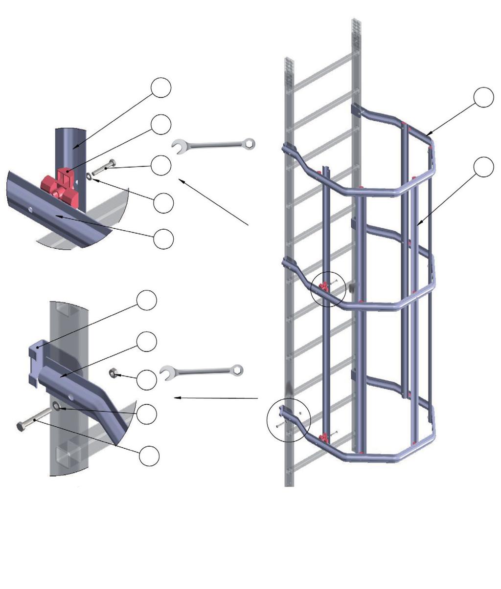 GI DI PROTEZIONE: ltezze disponibili: 960 mm 0 mm 00 mm 8 Chiave 0 6 Dettaglio 9 Chiave 7 Dettaglio