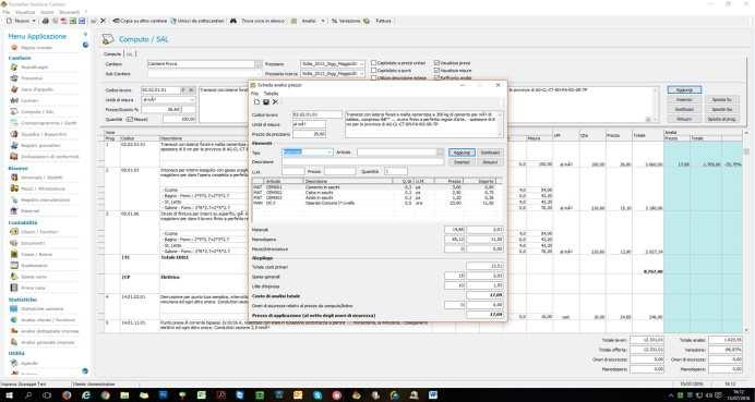 computo dai formati PWE e XPWE) Analisi prezzi con raffronto immediato su computo Novità