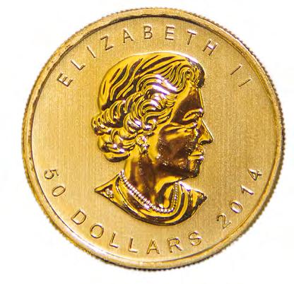 Canada Canada Maple Leaf Maple Leaf 22 23 La Maple Leaf canadese è una delle monete d oro più famose al mondo. Viene coniata dal 1979 dalla Royal Canadian Mint.