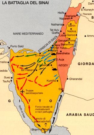 1956: Guerra del Sinai Dopo la nazionalizzare il canale di Suez voluta da Nasser, Francia e Inghilterra concordano con Israele un azione armata Ben Gurion sosteneva la guerra preventiva convinto che