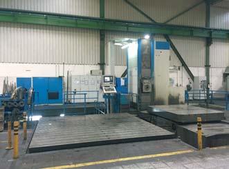 Fresatrice a montante mobile MECOF CS 1040, testa automatica, corse 8300 x 1000 x 1700, 2000 rpm, cambio utensili 40 posizioni, CNC HEIDENHAIN PONTIGGIA SM 500, parallelo, diametro tornibile su banco