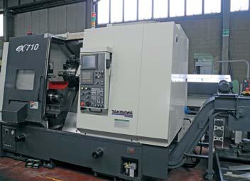 000 mm/min, avanzamenti rapidi Z 24.000 mm/min, magazzino utensili 30 posizioni, cono BT 40, cambio pallet automatico, evacuatore trucioli, CNC Yasnac i80m.