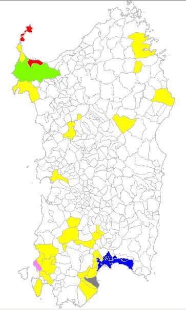 diffuso per l ozono e situazioni di elevate concentrazioni di SO2 nelle aree di Sarroch, Portoscuso, Porto Torres e Sassari, quest ultima anche per l influenza delle emissioni dell area industriale