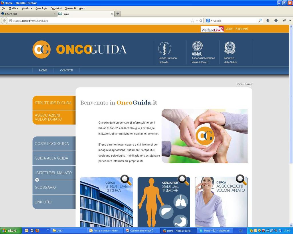 ONCOGUIDA L Oncoguida è la guida che non c era, fonte unica e sempre aggiornata di informazioni su strutture sanitarie, associazioni di volontariato, organizzazioni no-profit.