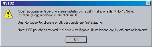 Installazione driver e software 7 Accendere il computer. È necessario eseguire l'accesso come amministratore.