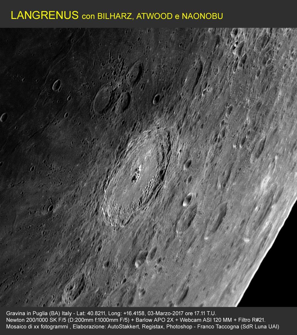 Le foto della Sezione di Ricerca Luna - UAI..il cratere Langrenus.