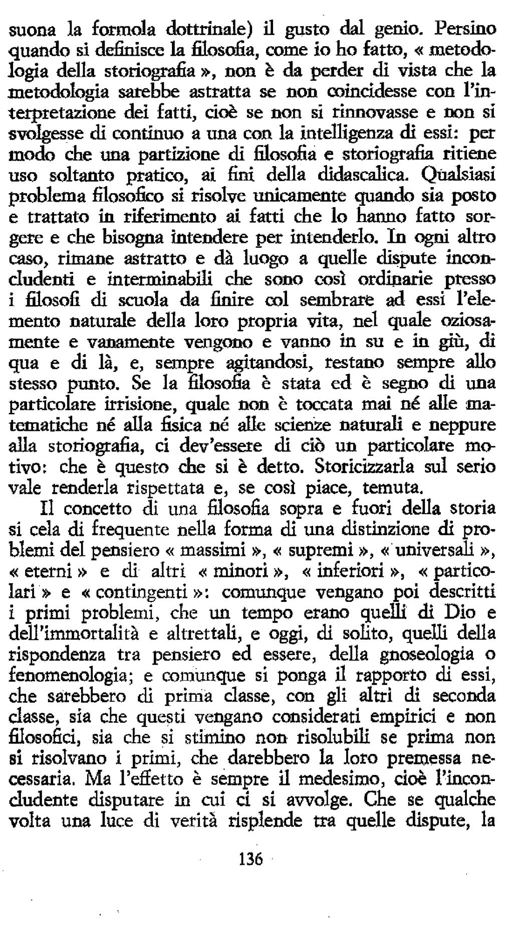 suona la formola dottrinale) il gusto dal genio.