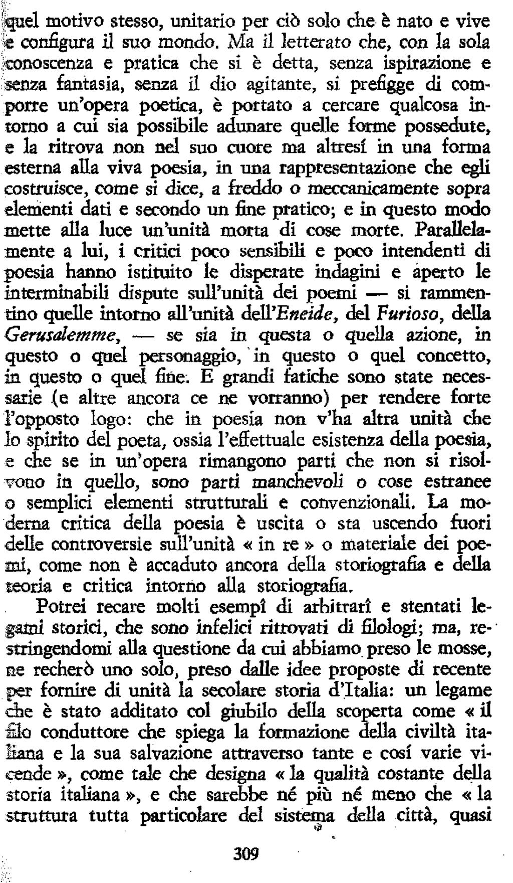 pid motivo stesso, unitario per dò solo che è nato e vive % configura il suo mondo.