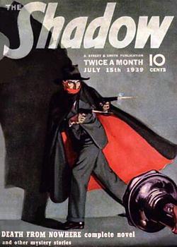 I precursori dei supereroi: The Shadow (L uomo ombra) The Shadow (L'uomo ombra) nasce alla radio ed è stata fonte di ispirazione per i successivi personaggi di "giustiziere mascherato", in primis