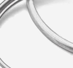 Guarnizioni metalliche Caratteristiche generali tipi standard Tipo C-RING per tenuta assiale Disegno 41 Questo tipo di tenuta agisce assialmente invece che radialmente come visto prima.