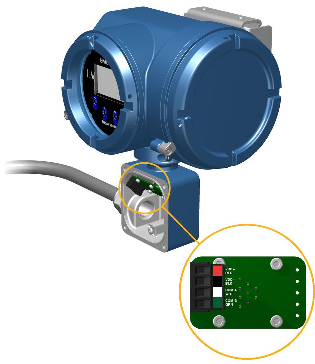 Montaggio e cablaggio del sensore Figura 2-7: Connessioni