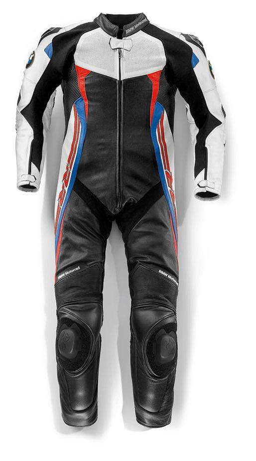 BMW Motorrad Tute / pelle TUTA SPORT TAGLIO DA UOMO tuta sportiva, in pelle, a due pezzi 100 % pelle di vitello nappata (spessa circa 1,3 mm) protezioni NP2 estraibili su schiena e fianchi, cucite su