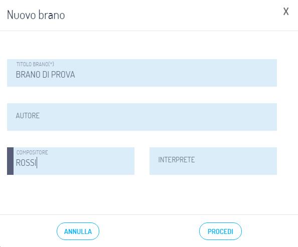 Una volta riconsegnato il programma, il brano verrà salvato nel Database. 1.