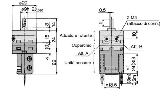 CDRB2BW-D CDRB2BW-D CDRB2BW, -D CRB2BW,, -D (Le dimensioni sono uguali a quelle del tipo a semplice effetto.