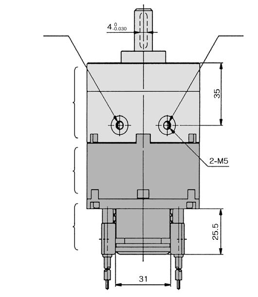 Attuatore rotante con regolatore angolare Serie CDR2BWU