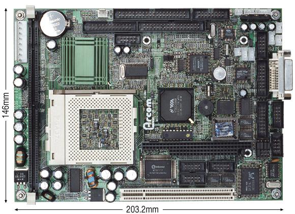 COMPUTER INDUSTRIALI EMBEDDED : PC104 PC104 =schede PC di dimensioni molto compatte costruite dal 88 (IEEE-P996) High-performance: - Celeron 433MHz 1GHz, Pentium III (133MHz FSB Front Side Bus-) -