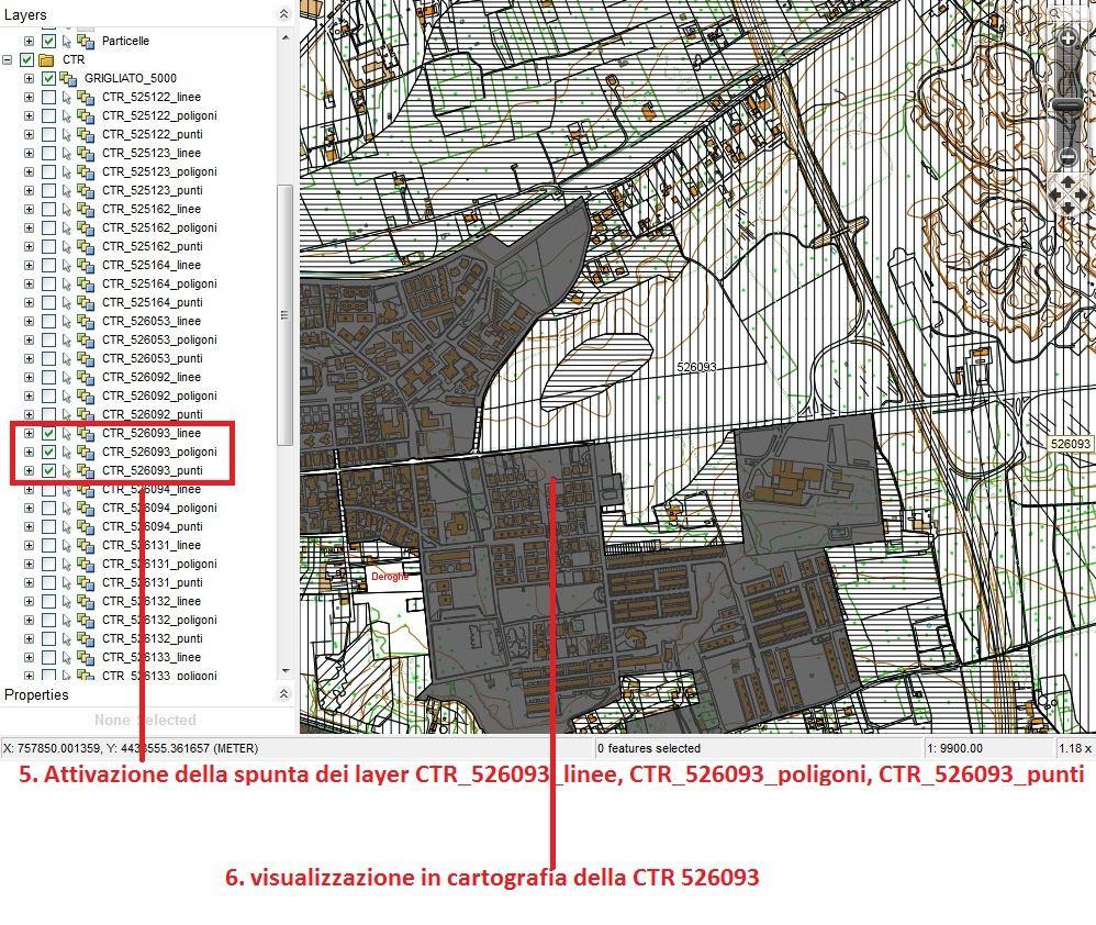 N.B. É consigliato attivare la visualizzazione dei singoli layer della CRT solo se strettamente indispensabile, poiché la consultazione della stessa, a causa della pesantezza dello strato