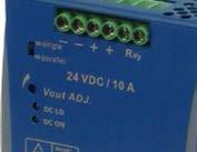 per condizioni di sovraccarico Indicates overload condition LED DC ON Segnale per presenza uscita Indicates power output is OK Terminali d uscita Rdy Output Rdy Terminals Contatto pulito per