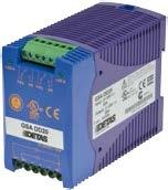 phase/single phase high AC input voltage GSA BCD30 + - 4 12 Ah 12 24 Battery controller for DIN rail UPS