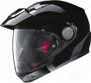 5 Casco predisposto ed omologato per sistema di comunicazione n-com installato 5 NOLAN - CROSSOVER 12 METAL BLACK 5 PURE WHITE 9 BLACK GRAPHITE N40-5 GT è il restyling del casco N 40 FULL Migliorata