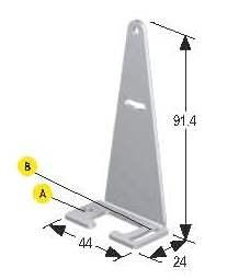 4 3 5 1 = Marrone 2 = Bianco 3 = Blu 4 = Nero 5 = rigio Staffe SMBQS30L Staffa a 90 per i modelli con cavo sensore Spazio sufficiente per le viti M4 (n.