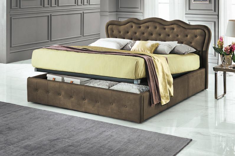 410 336 LETTO CONTENITORE con rete a doghe cm 192x205x108h ESKQ 68