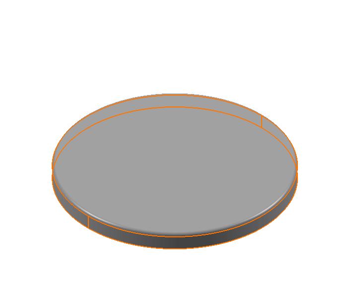 4) Sezione sotto il serbatoio: Dimensioni: diametro 200 mm Carico: 12,5 KN Posizionamento: centro del fondo serbatoio