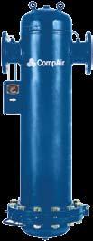0,6 432 m³/min* 21 14885 cfm* Filtrazione: filtri pressofusi serie CF I filtri CF rimuovono efficacemente l aerosol d acqua e olio, le particelle solide e i