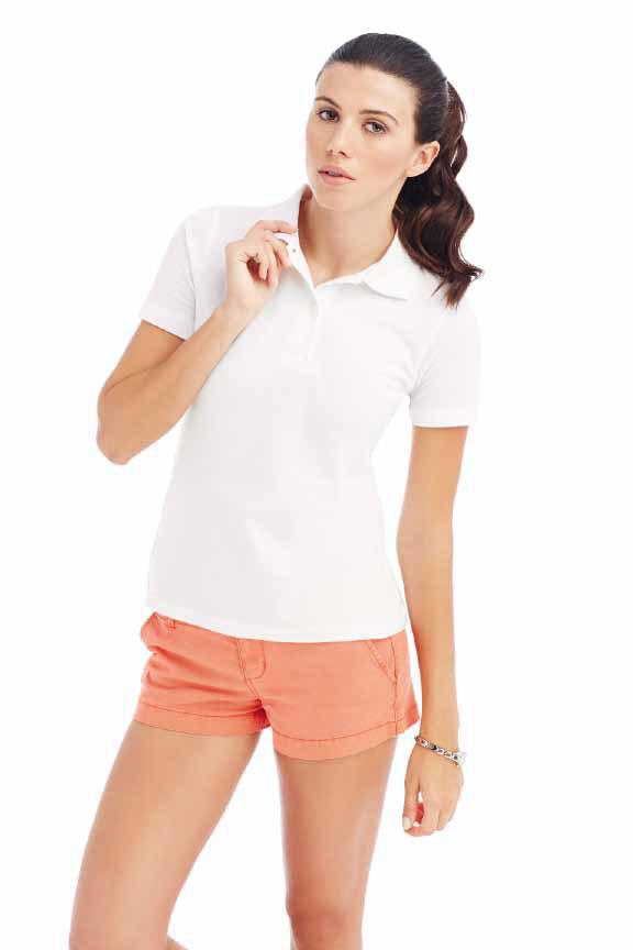 94 ST3000 p. 81 ST3100 ST3200 p. 290 Classic women Polo maniche corte, 100% cotone piquet, due bottoni tono su tono. Grey heather: 8% cotone, 1% viscosa. BCID001 p. 78 BCPWI11 NEW Polo ID.