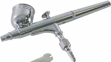 DECOAIR2 Penna aerografa doppia azione - foro 0,3mm - Contenitore grande Airbrush double action -