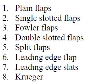 INPUT FILE DATI COMPONENTI FLAP SIMMETRICO Questa namelist è utilizzata sia per i flap che per l elevatore. Tipo di flap Numero di deflessioni.