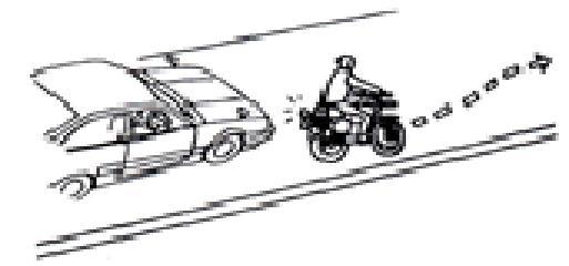 9. NOZIONI DI GUIDA PARCHEGGIO In avvicinamento al parcheggio: Mettere la freccia, assicurarsi che non arrivino altri veicoli e quindi immettersi nella carreggiata.