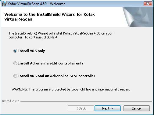 Nota Se Microsoft.NET Framework 2.0 viene installato durante la procedura di installazione di VRS e in seguito si annulla l operazione senza completarla, Microsoft.NET Framework 2.0 rimarrà intatto e verranno rimossi i componenti di VRS.