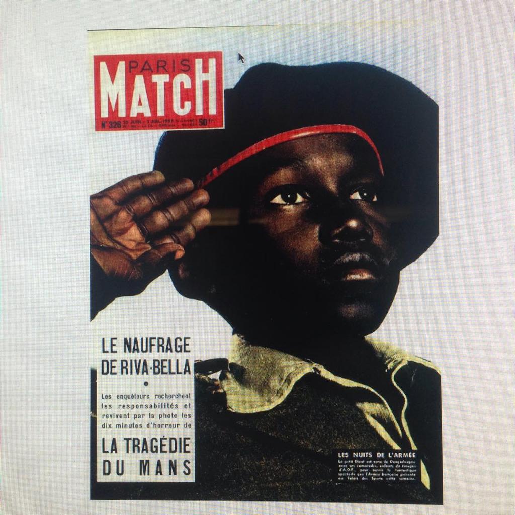 1. significante: un soldato nero; significato: saluto alla bandiera francese 2.